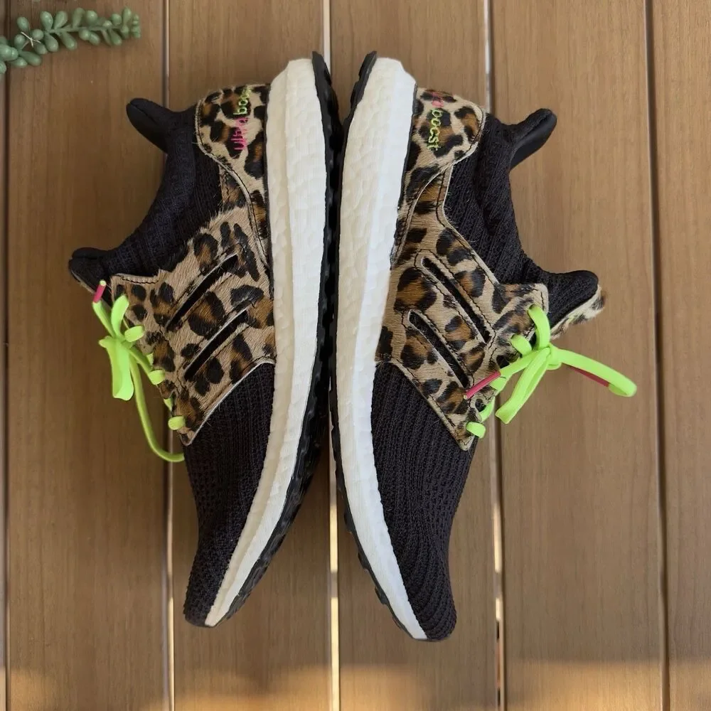 Adidas Mens Ultraboost DNA Animal Leopard Running Shoes Size 9.5M FZ2731